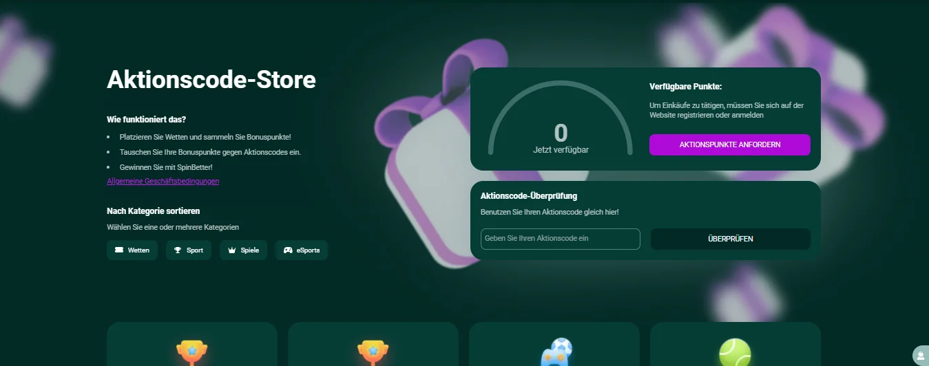 Spinbetter promo codes